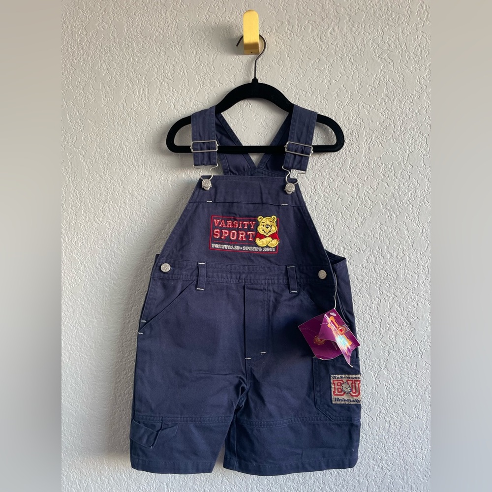 Vintage Embroidered Toddler Winnie the Pooh Overalls